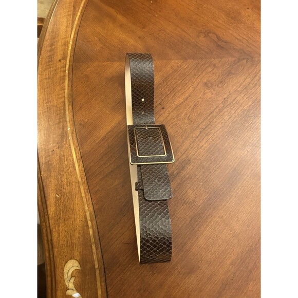 Banana Republic Leather Snakeskin Belt Sz S Made In Italy main image 5